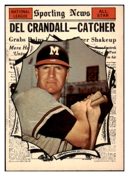 1961 Topps Baseball #583 Del Crandall A.S. Braves EX-MT 525527