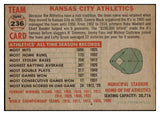 1956 Topps Baseball #236 Kansas City A's Team EX-MT 525531