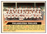 1956 Topps Baseball #072 Philadelphia Phillies Team EX-MT Gray 525532