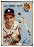 1954 Topps Baseball #020 Warren Spahn Braves GD-VG 525537