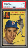 1954 Topps Baseball #250 Ted Williams Red Sox PSA 2 GD 525568