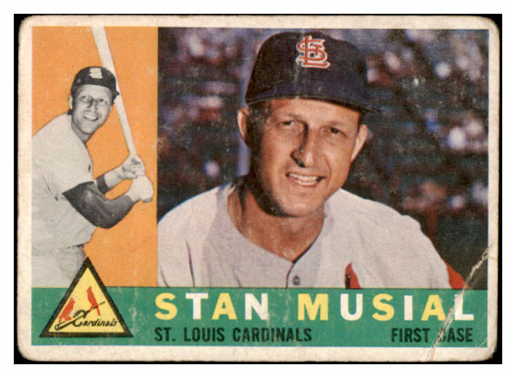 1960 Topps Baseball #250 Stan Musial Cardinals Fair 525597
