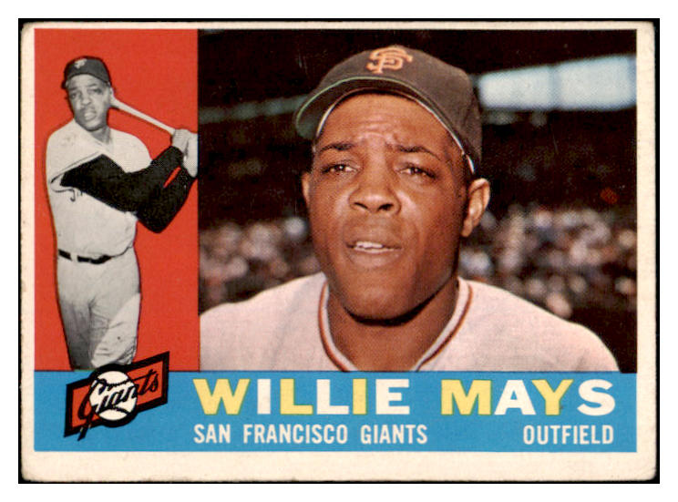 1960 Topps Baseball #200 Willie Mays Giants VG 525601