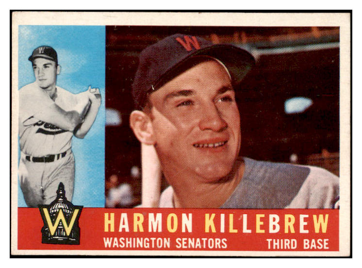 1960 Topps Baseball #210 Harmon Killebrew Senators EX+/EX-MT 525610