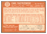 1964 Topps Baseball #210 Carl Yastrzemski Red Sox GD-VG 525617