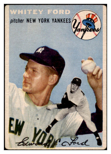 1954 Topps Baseball #037 Whitey Ford Yankees VG 525636