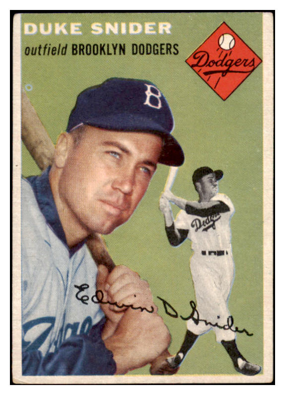 1954 Topps Baseball #032 Duke Snider Dodgers VG 525638
