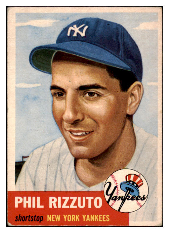 1953 Topps Baseball #114 Phil Rizzuto Yankees VG-EX 525642
