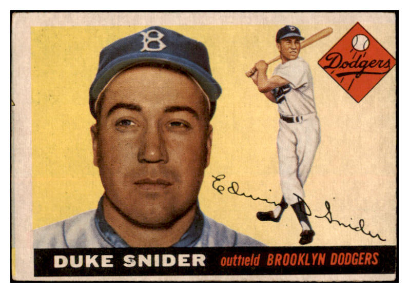 1955 Topps Baseball #210 Duke Snider Dodgers VG-EX 525653