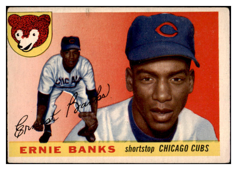 1955 Topps Baseball #028 Ernie Banks Cubs VG 525655