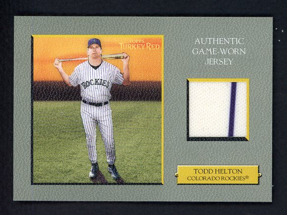 2005 Topps Turkey Red #TRR-TH Todd Helton Rockies Jersey NR-MT 525673