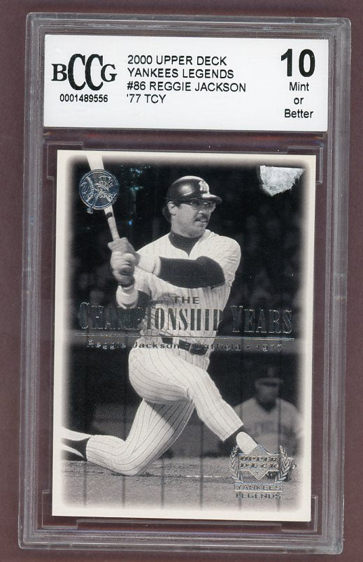 2000 UD Yankees Legends #086 Reggie Jackson BCCG 10 525880