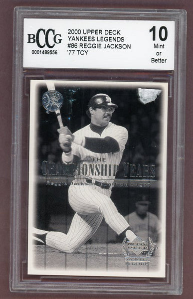 2000 UD Yankees Legends #086 Reggie Jackson BCCG 10 525880