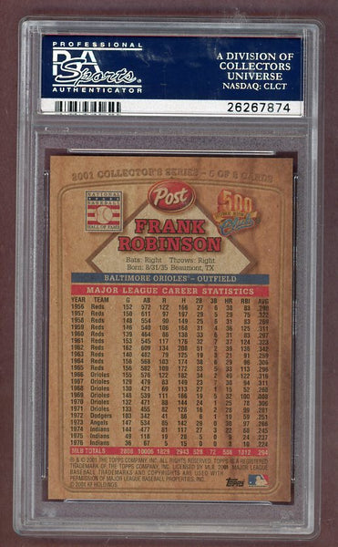 2001 Post #005 Frank Robinson Orioles PSA 8 NM/MT 525927