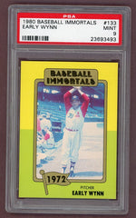1980 Baseball Immortals #133 Early Wynn Indians PSA 9 MINT 525929
