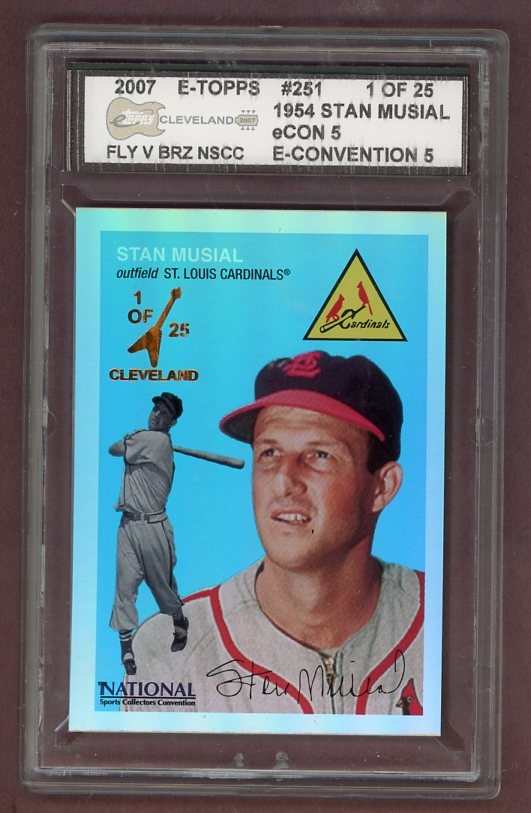 2007 E-Topps #251 Stan Musial Cardinals 1 Of 25 Bronze 525931