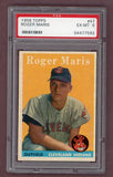 1958 Topps Baseball #047 Roger Maris Indians PSA 6 EX-MT 526001