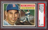 1956 Topps Baseball #005 Ted Williams Red Sox PSA 5 EX White 526003