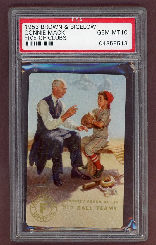 1953 Brown & Bigelow Connie Mack A's PSA 10 GEM MINT 526008