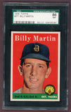 1958 Topps Baseball #271 Billy Martin Tigers SGC 7.5 NM+ 526027