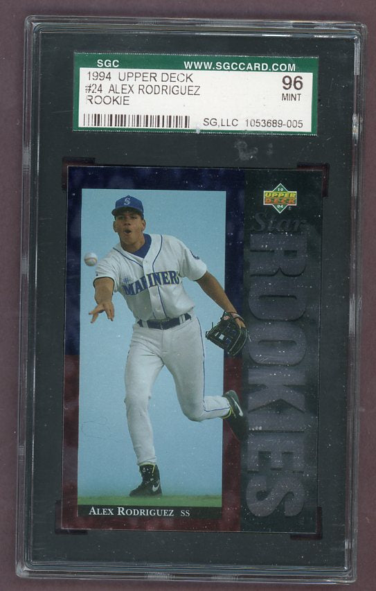 1994 Upper Deck #024 Alex Rodriguez Mariners SGC 9 MINT 526038