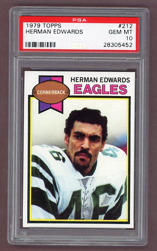 1979 Topps Football #212 Herman Edwards Eagles PSA 10 GEM MINT 526147