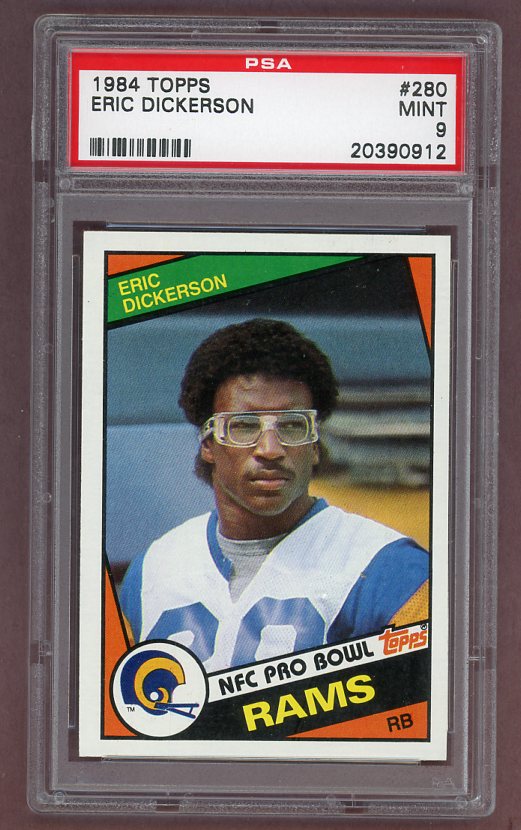 1984 Topps #280 Eric Dickerson Rams PSA 9 MINT 526158
