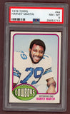 1976 Topps Football #044 Harvey Martin Cowboys PSA 8 NM/MT 526216