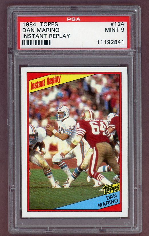 1984 Topps #124 Dan Marino IA Dolphins PSA 9 MINT 526222