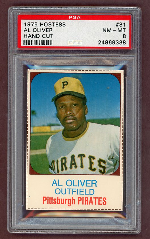 1975 Hostess #081 Al Oliver Pirates PSA 8 NM/MT 526275
