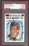 1970 Topps Baseball #450 Willie McCovey A.S. Giants PSA 8 NM/MT oc 526282