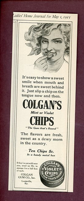 1911 Ladies Home Journal Colgans Chips Ad 526324