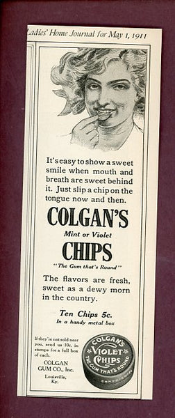 1911 Ladies Home Journal Colgans Chips Ad 526324