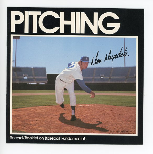 1973 Audio Sports Record Booklet Pitching Don Drysdale Dodgers 526329