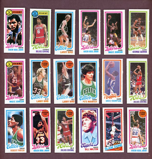1980 Topps Basketball Complete Set EX-MT Separated Bird Johnson 526596