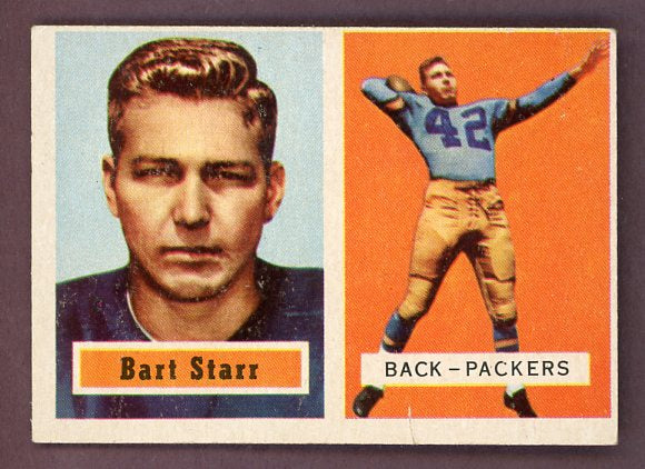 1957 Topps Football #119 Bart Starr Packers Good 526598