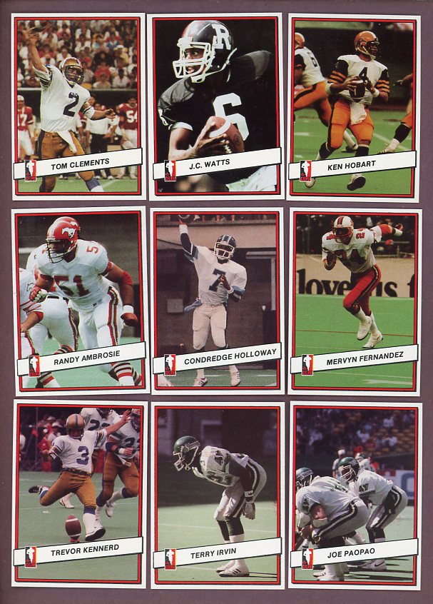 1985 Jogo CFL Football Complete Set EX-MT/NR-MT Clements Watts 526602
