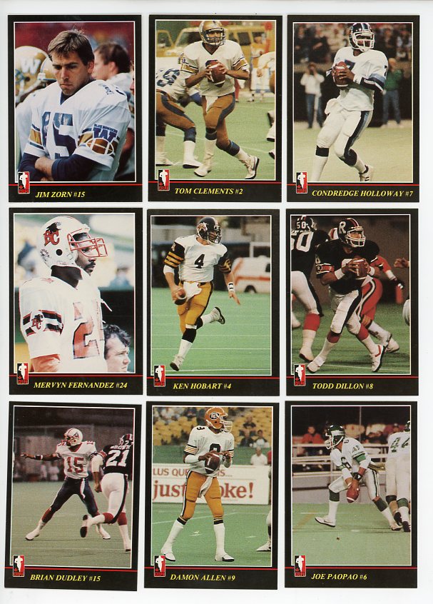 1986 Jogo CFL Football Complete Set EX-MT/NR-MT Clements Zorn 526607