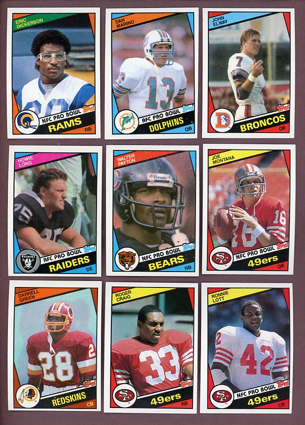 1984 Topps Football Complete Set EX-MT/NR-MT Marino Elway 526620