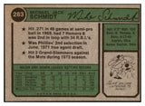1974 Topps Baseball #283 Mike Schmidt Phillies EX-MT 527165