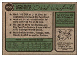 1974 Topps Baseball #456 Dave Winfield Padres EX-MT 527166