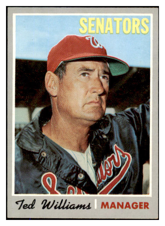 1970 Topps Baseball #211 Ted Williams Senators EX-MT 527180