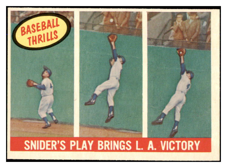 1959 Topps Baseball #468 Duke Snider IA Dodgers EX-MT 527183