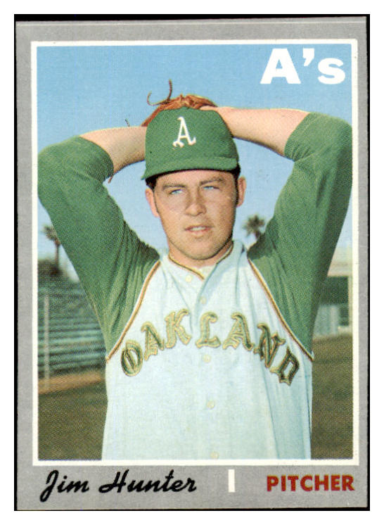 1970 Topps Baseball #565 Catfish Hunter A's EX+/EX-MT 527200