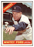 1966 Topps Baseball #160 Whitey Ford Yankees Good 527209