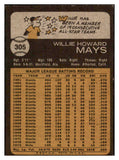 1973 Topps Baseball #305 Willie Mays Mets EX-MT 527225