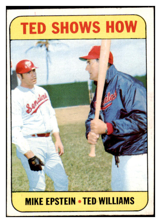 1969 Topps Baseball #539 Ted Williams Mike Epstein EX-MT 527233