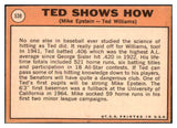 1969 Topps Baseball #539 Ted Williams Mike Epstein EX-MT 527233