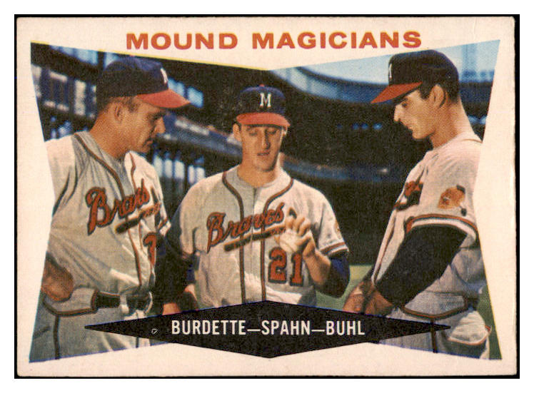 1960 Topps Baseball #230 Warren Spahn Lou Burdette EX-MT 527238