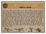 1960 Topps Baseball #160 Mickey Mantle Ken Boyer VG 527239
